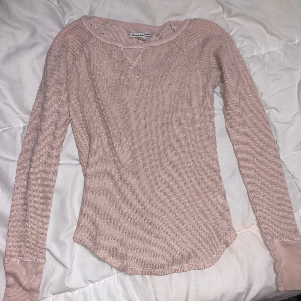 Pink sparkly long sleeve
